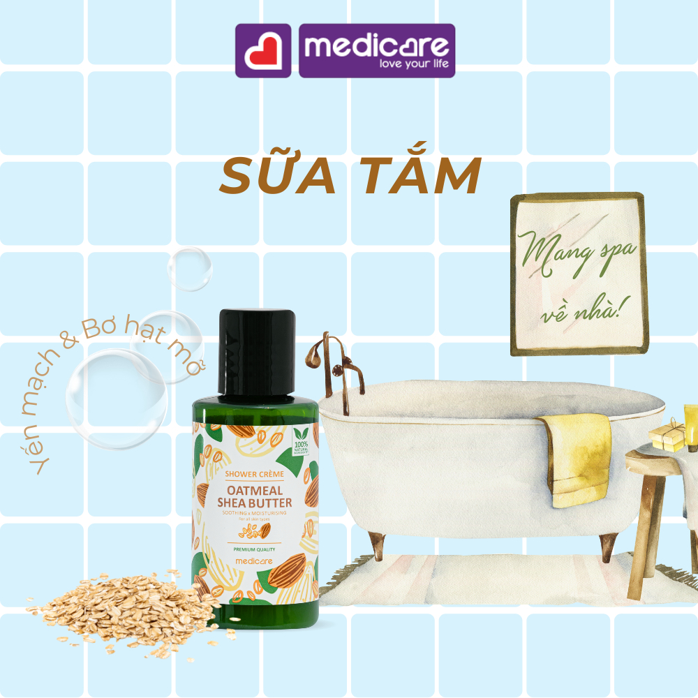 Sữa tắm MEDiCARE thiên nhiên 50ml
