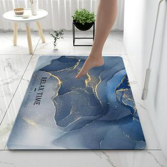 Thảm Lau Chân Nhà Tắm Phòng Khách Silicon, Thảm Chùi Chân Chống Trượt Thấm Nước Sang Trọng  d1986
