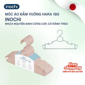 SET 10 Móc áo người lớn 180 Hara Inochi cao cấp, dày dặn, chịu lực tốt, tối ưu không gian
