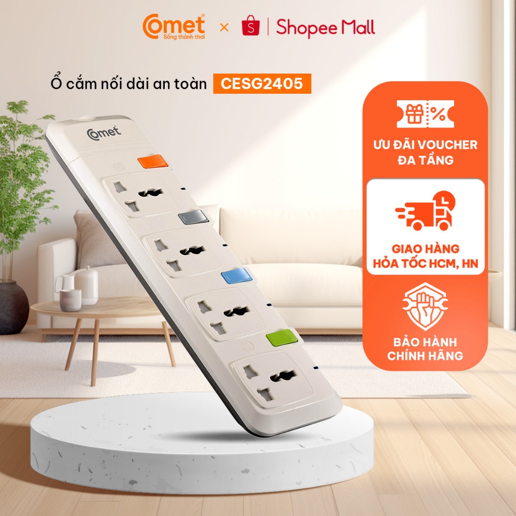 Ổ cắm nối dài COMET CESG2405