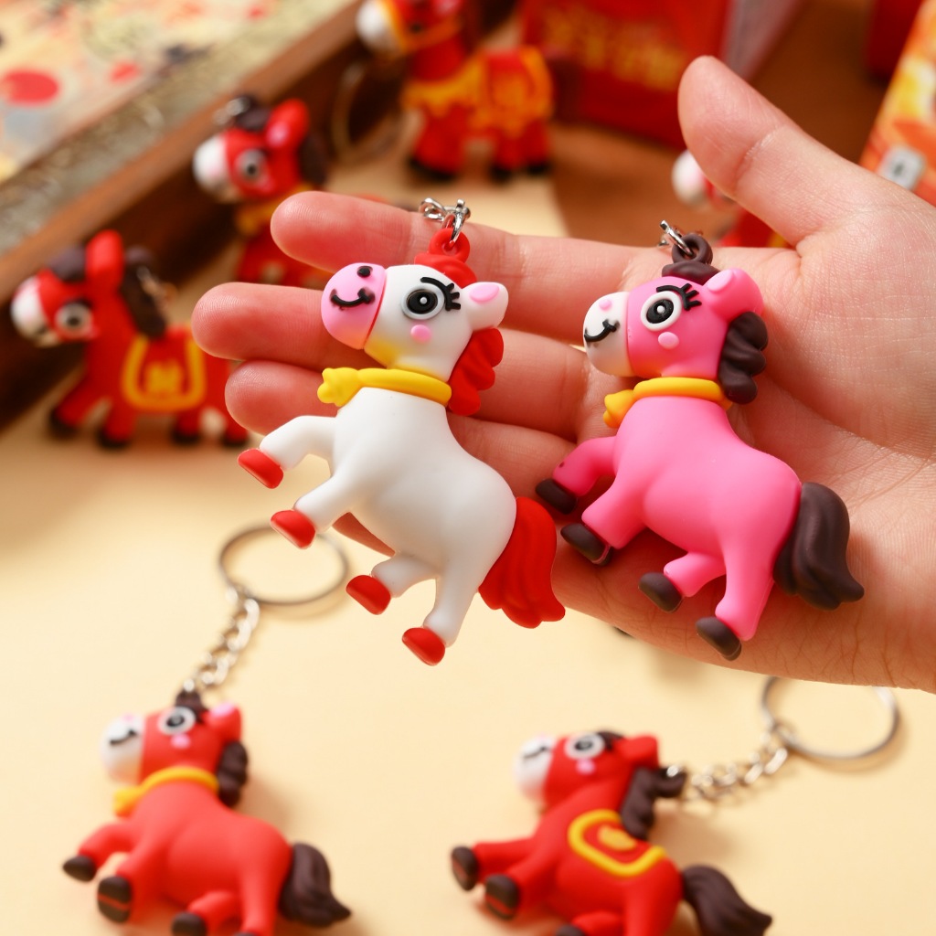 Đồ Chơi Túi Mù Unbox Móc Khoá Ngựa Linh Vật Năm Hoạt Hình Dễ Thương- Đồ Chơi PUPU HOUSE