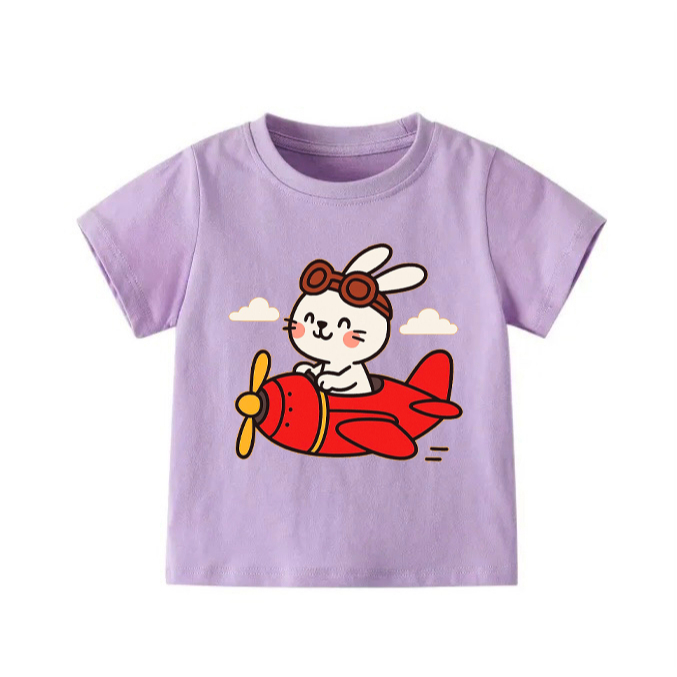 👕 Áo Thun Bé Gái mềm mịn thoáng mát in hình dễ thương 👕 AT396