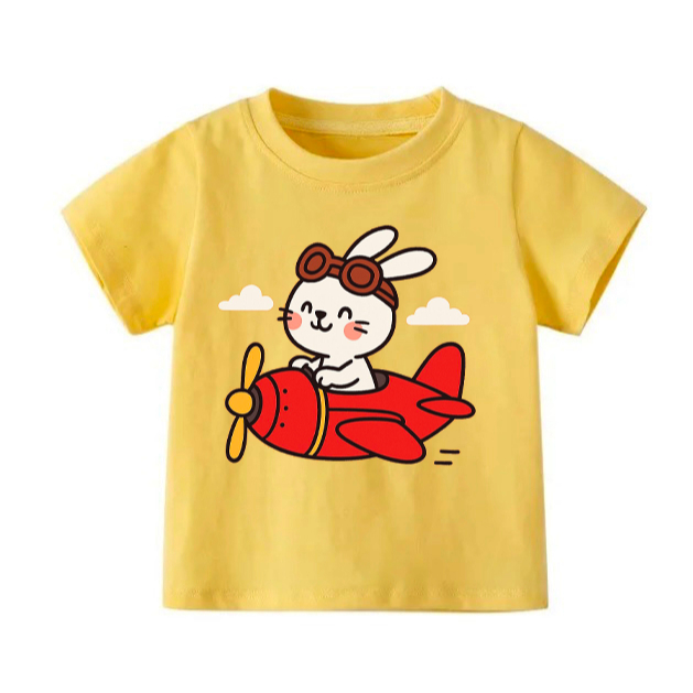👕 Áo Thun Bé Gái mềm mịn thoáng mát in hình dễ thương 👕 AT396