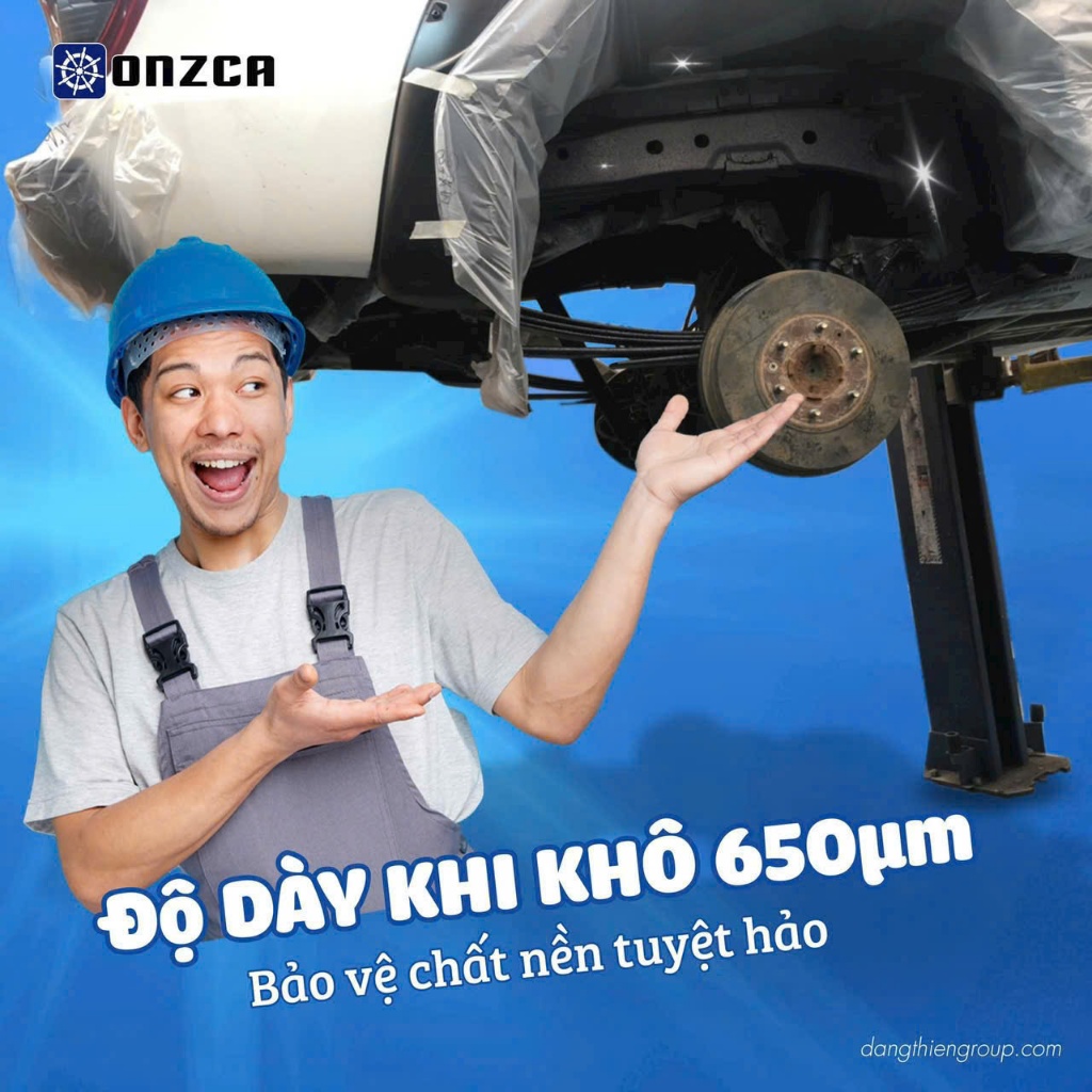 Sơn Phủ Gầm Ô Tô Gốc Nước Onzca P993 Chống Gỉ Sét Chai 1 Lít Màu Đen