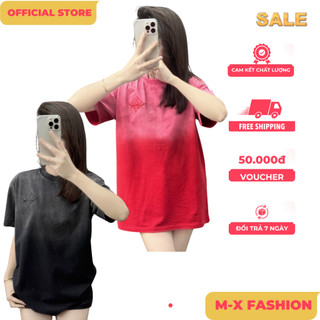 ÁO thun nam QC cổ tròn họa tiết thêu tay ngắn phong cách trẻ trung chuẩn from