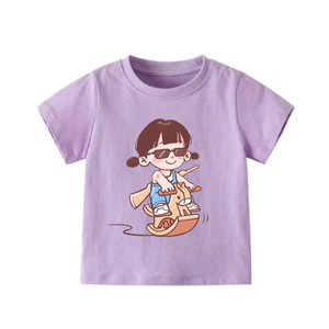 👕 Áo Thun Bé Gái mềm mịn thoáng mát in hình dễ thương 👕 AT398