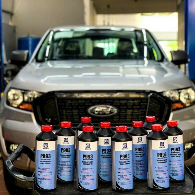Sơn Phủ Gầm Ô Tô Gốc Nước Onzca P993 Chống Gỉ Sét Chai 1 Lít Màu Đen