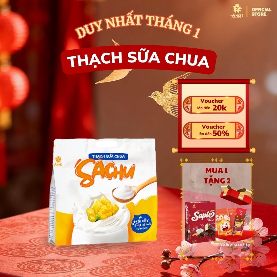 Thạch Sữa Chua Trái Cây Sachu 320g - Đồ Ăn Vặt | Shopee Việt Nam