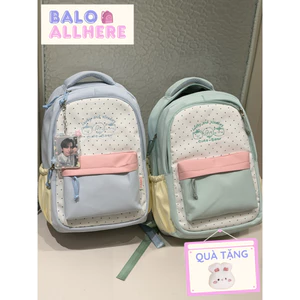 BaLo (XINHXINH) [ORDER] Balo Lớn Đi Học Họa Tiết Chấm Bi BL208