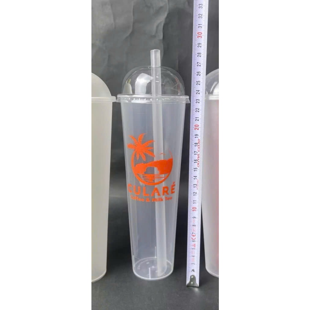 Ống hút nhựa đầu nhọn, dày cứng dài 24cm/ 28cm, cho ly tim, bình cao 700ml, 1.3l, 2l, không/có bọc màng OPP.
