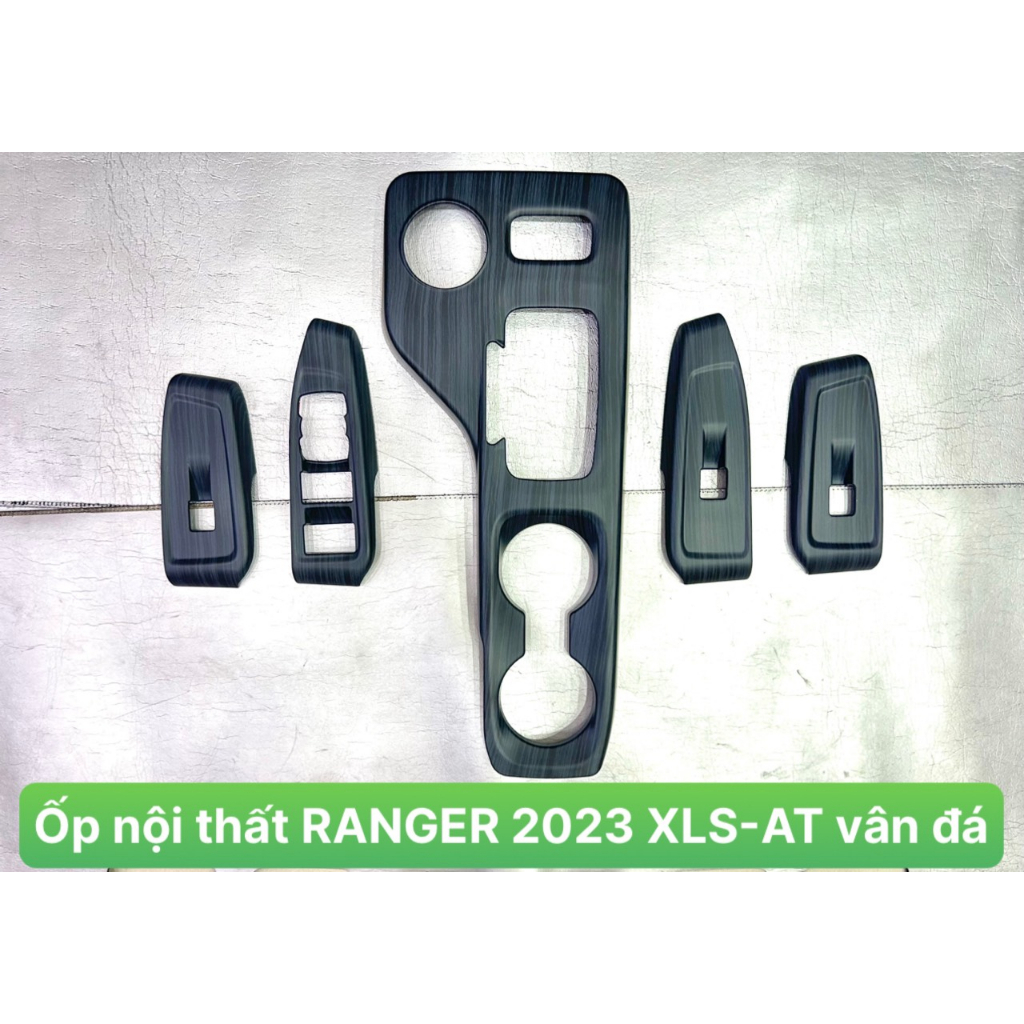 Ốp nội thất xe Ford Ranger 2016-2021 bản XLS, WT số TỰ ĐỘNG, Chất liệu Titan, Carbon ( Hàng cao cấp)