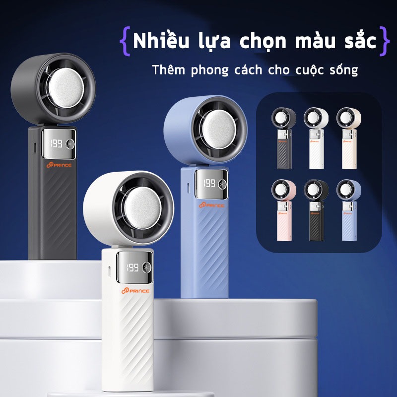 Quạt Mini Cầm Tay NOVUS, Gió Mạnh 3 Tốc Độ, Quà Tặng Nội Thất Hoàn Hảo