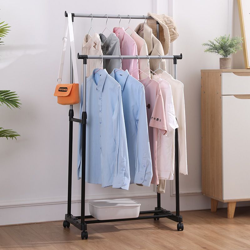 𝐎𝐥𝐢𝐟𝐞 Giá Phơi Quần Áo Dễ Lắp Ráp Kệ Treo Quần Áo Có Bánh Xe Sào Phơi Quần Áo Hạ Cánh Có Gấp Gọn Phòng Ngủ
