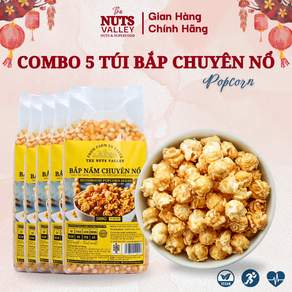 Bắp Chuyên Nổ USA – Làm Bắp Rang Bơ/Caramel, Tết 2026 – Mushroom ...
