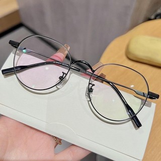 Mắt kính cận thị kính cận có độ sẵn - 0 ~ - 3.25 gọng trong suốt chống ánh sáng xanh phong cách Hàn Quốc kính 1055