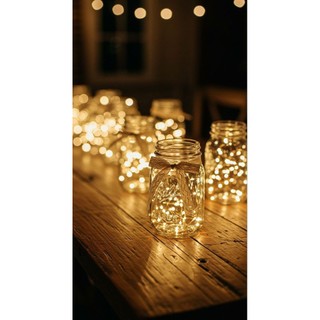Dây đèn đom đóm, fairy light trang trí decor