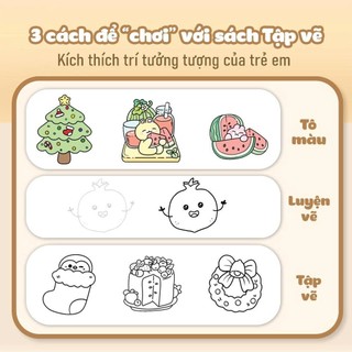 Sách- Bộ Sách Tập Vẽ Theo Nét Cho Bé 2–6 Tuổi | Tô Màu – Luyện Nét – Phát Triển Tư Duy (Có Tách Lẻ)