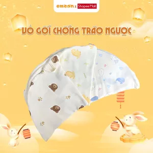 Vỏ gối chống trào ngược Emoon chất liệu Muslin dùng để thay thế cao cấp kích thớc 72x72cm