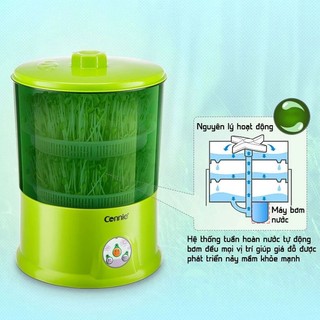 (Xả Kho) Máy Làm Giá Đỗ Bằng Điện Connie A323B 3 Tầng – Tự Động Phun Nước, 2–3 Ngày Thu Hoạch