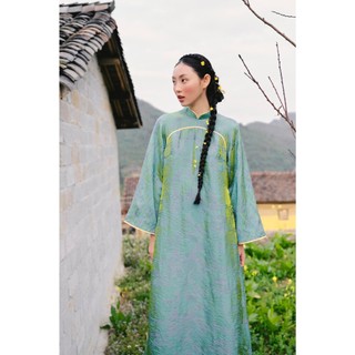 Áo dài OLV lụa mịn mát Tố Nhiên và Thảo Nhu nhiều màu truyền thống đi chơi lễ tết (Không kèm quần)