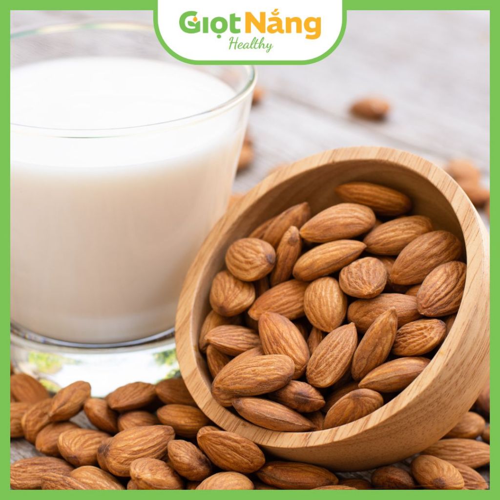 Hạt Hạnh Nhân Nhập Khẩu Mỹ Sạch Lành Sấy Chín Thực Phẩm Khô Nhu Yếu Phẩm từ Nông Sản Giọt Nắng Dịp Tết Trung Thu