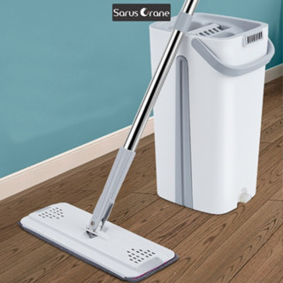 Cây Lau Nhà Tự Vắt Thông Minh MOPScratch 360 Độ - Bộ Chổi Lau Nhà Kèm Thùng Tách Nước Bẩn