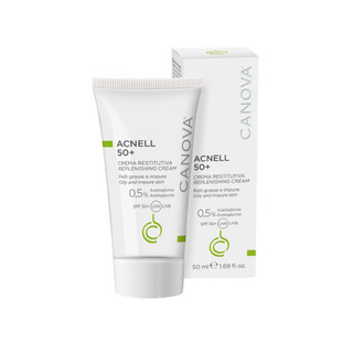 [HÀNG CÔNG TY] Kem chống nắng ngừa mụn phổ rộng Canova Acnell 50+ Replenishing Cream (50ml)