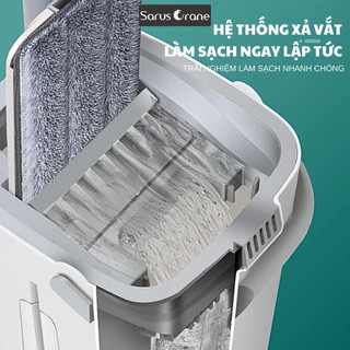Bộ Lau Nhà Tự Vắt Thông Minh 2 Ngăn MOPScratch - Loại Bỏ 99% Bụi Bẩn & Lông Thú - An Toàn
