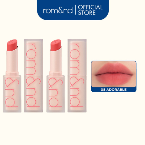 [Romand] Combo 2 Son thỏi lì, lên màu siêu xinh Hàn Quốc Romand Zero Matte Lipstick 3g