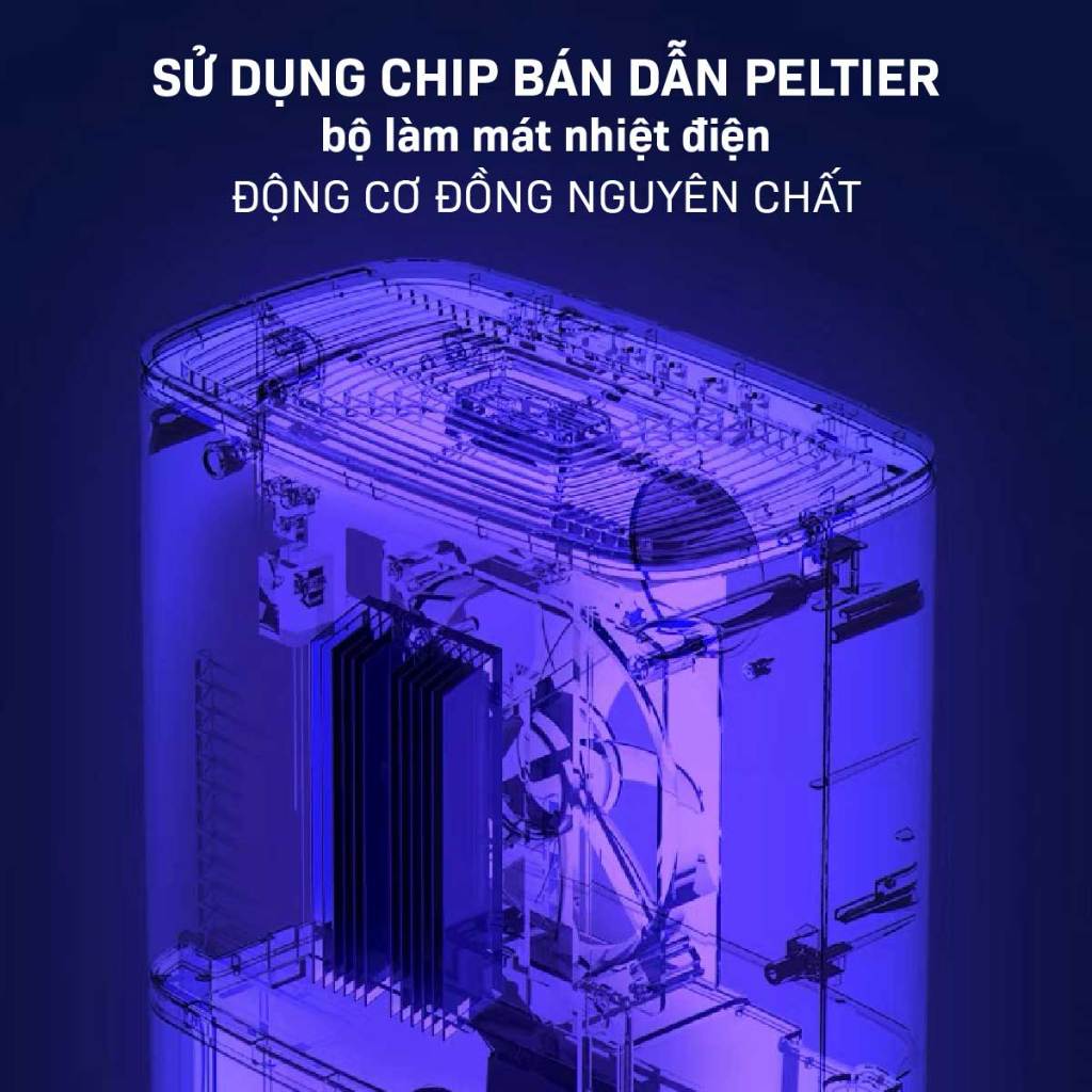 Máy hút ẩm mini diệt khuẩn UV FUJIHOME DHP05-MINI, máy khử ẩm không khí phòng ngủ yên tĩnh khử mùi