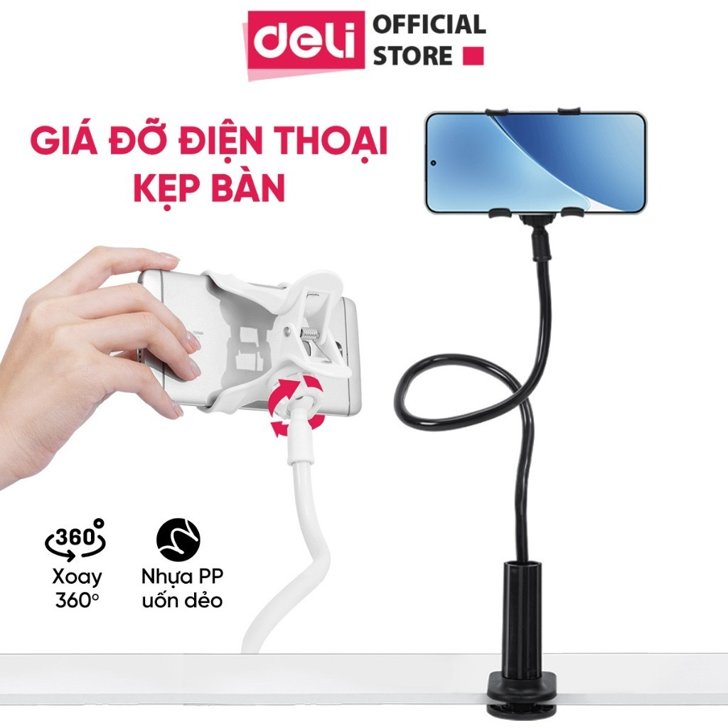 Giá Đỡ Điện Thoại Kẹp Bàn Xoay 360 Độ Tiện Lợi, Giá Đỡ Kẹp Đuôi Khỉ Phù Hợp  Quay Video Livestream, Xem Phim