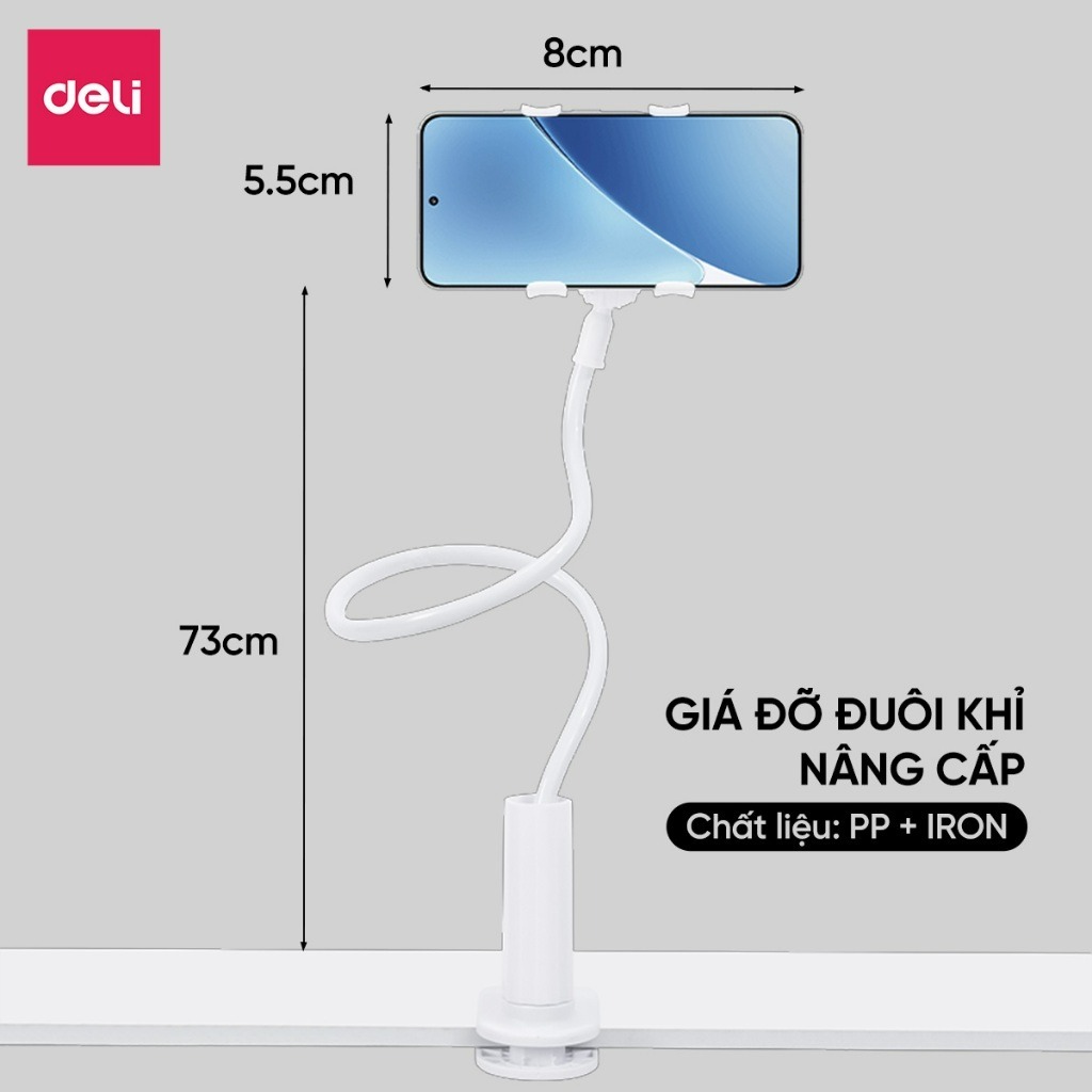 Giá Đỡ Điện Thoại Kẹp Bàn Xoay 360 Độ Tiện Lợi, Giá Đỡ Kẹp Đuôi Khỉ Phù Hợp  Quay Video Livestream, Xem Phim