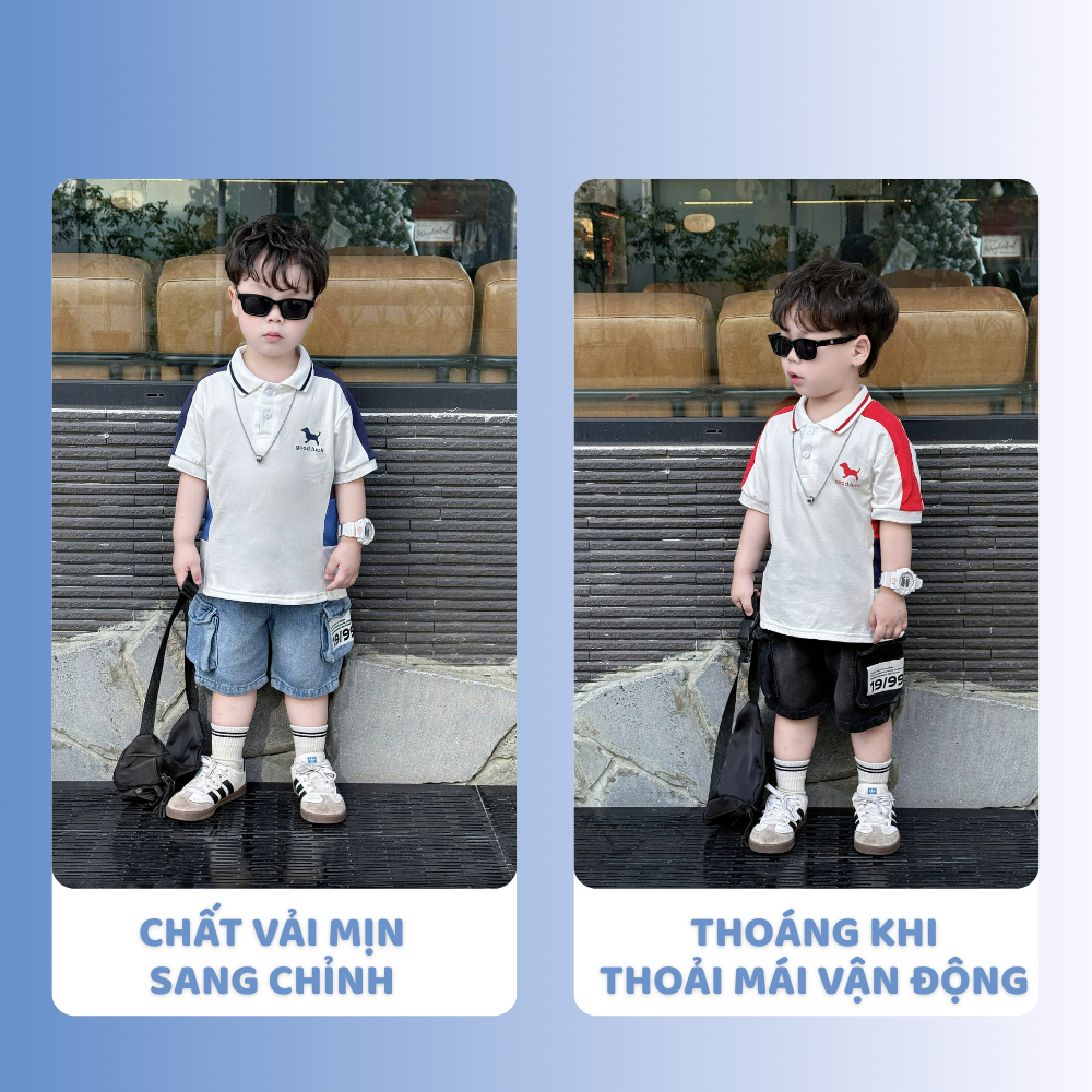 [À ƠI SHOP] K16- bộ polo quần bò good luck - a116.849