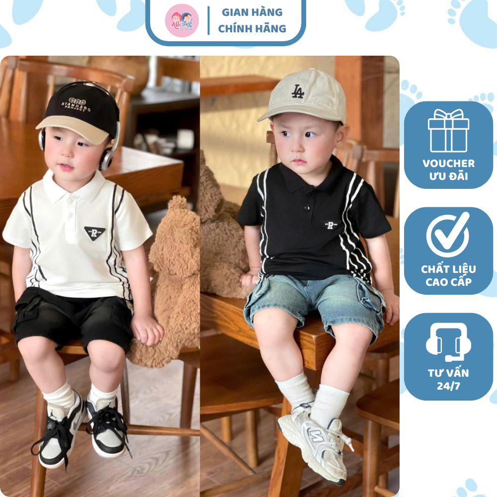 [À ƠI SHOP] A02- bộ polo tam giác ngược chữ r- a116.843