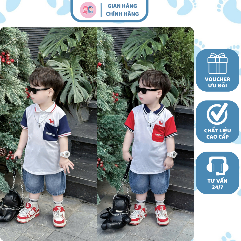 [À ƠI SHOP] K96- bộ polo quần bò 1 túi chó fashion- a116.848