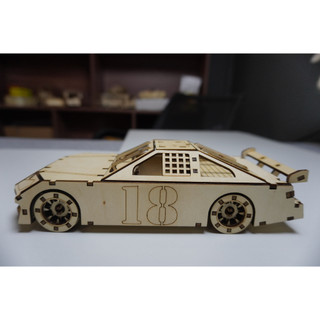 HDLaser mô hình ô tô lắp ghép DIY-Cars HDC010(25x12x12cm)
