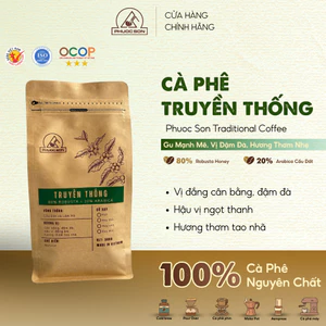 Cà phê Truyền Thống Phước Sơn - Cà phê rang xay tự nhiên công nghệ cao từ Lâm Đồng