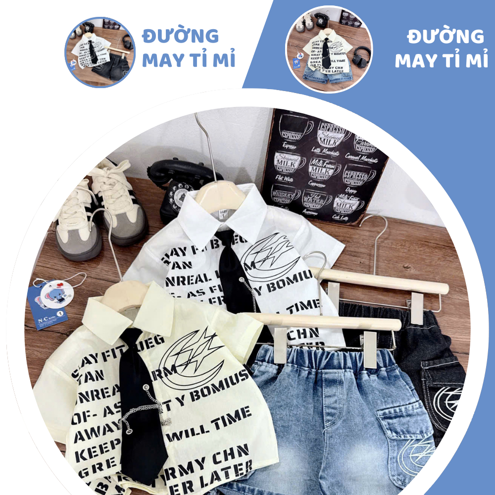 [À ƠI SHOP] N81- bộ sơ mi chữ full áo- a108.309