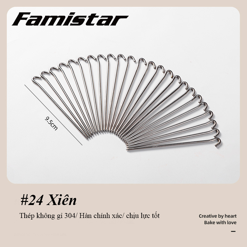 Vỉ Nướng Nồi Chiên Không Dầu Inox 430 - Kèm 24 Xiên Nướng - nồi chiên không dầu Famistar