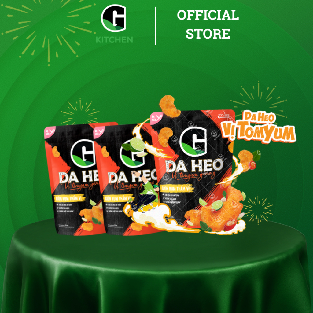 Combo ăn vặt (lạp xưởng mai quế lộ, 3 khô gà, 3 da cá, 3 thanh heo, 3 da heo) G Kitchen [Giao toàn quốc]