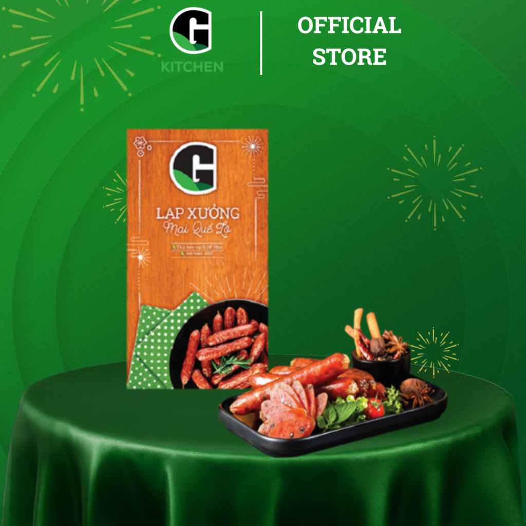 Combo ăn vặt (lạp xưởng mai quế lộ, 3 khô gà, 3 da cá, 3 thanh heo, 3 da heo) G Kitchen [Giao toàn quốc]