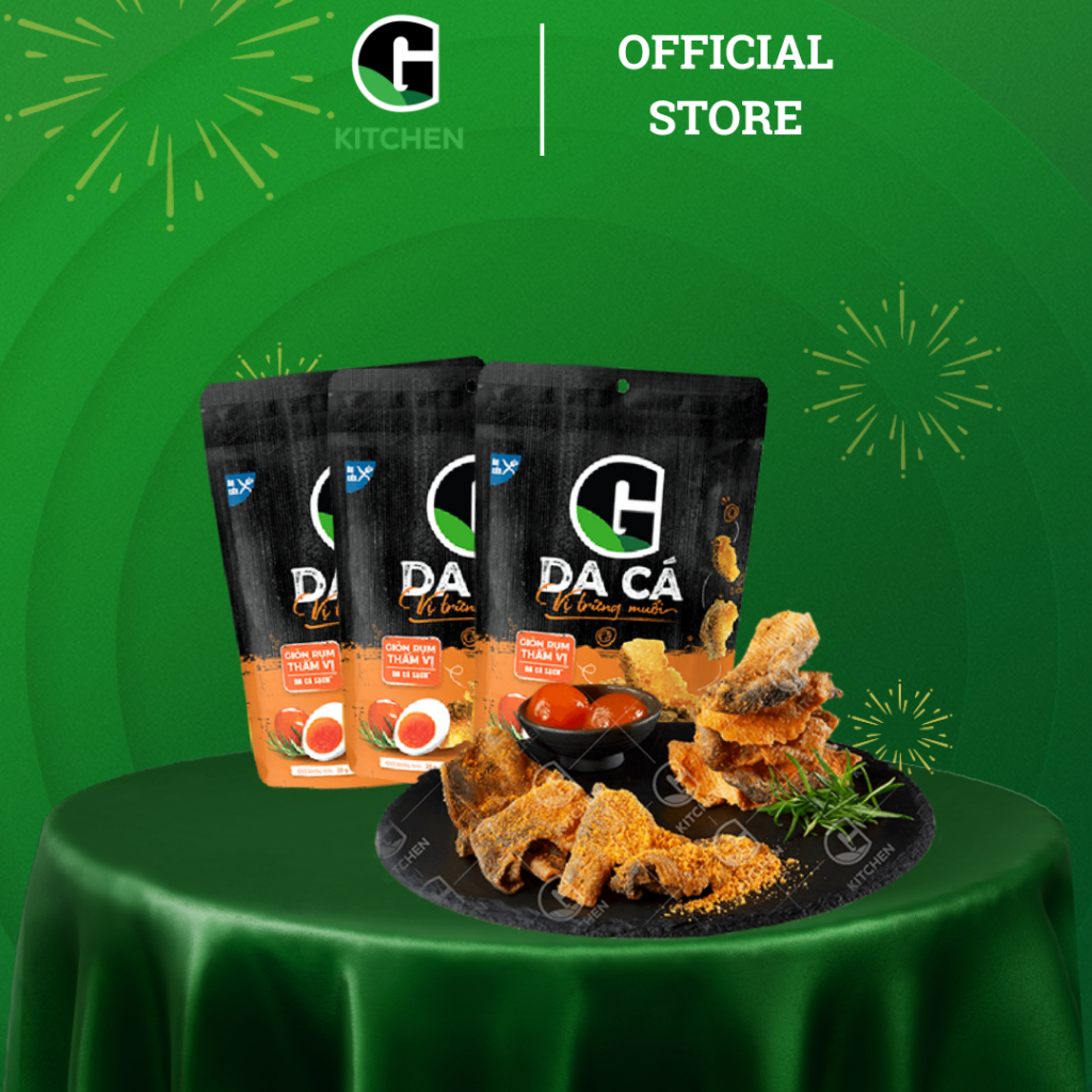 Combo ăn vặt (lạp xưởng mai quế lộ, 3 khô gà, 3 da cá, 3 thanh heo, 3 da heo) G Kitchen [Giao toàn quốc]