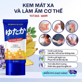 Kem Xoa Bóp Xương Khớp Yutaka Warm Hỗ Trợ Giảm Nhức(nắpdep Mỏi, Thư Giãn Cơ Thể, Chiết Xuất Gừng Ngải Cứu 50g