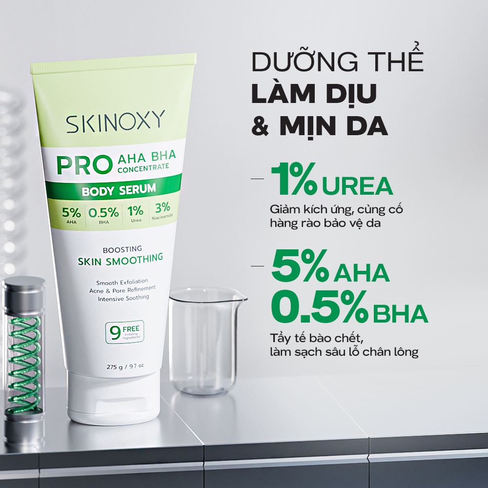 Tinh chất dưỡng thể Skinoxy Pro Concentrate Body Serum 275g - Dưỡng sáng/ Trẻ hóa/ Làm mịn da