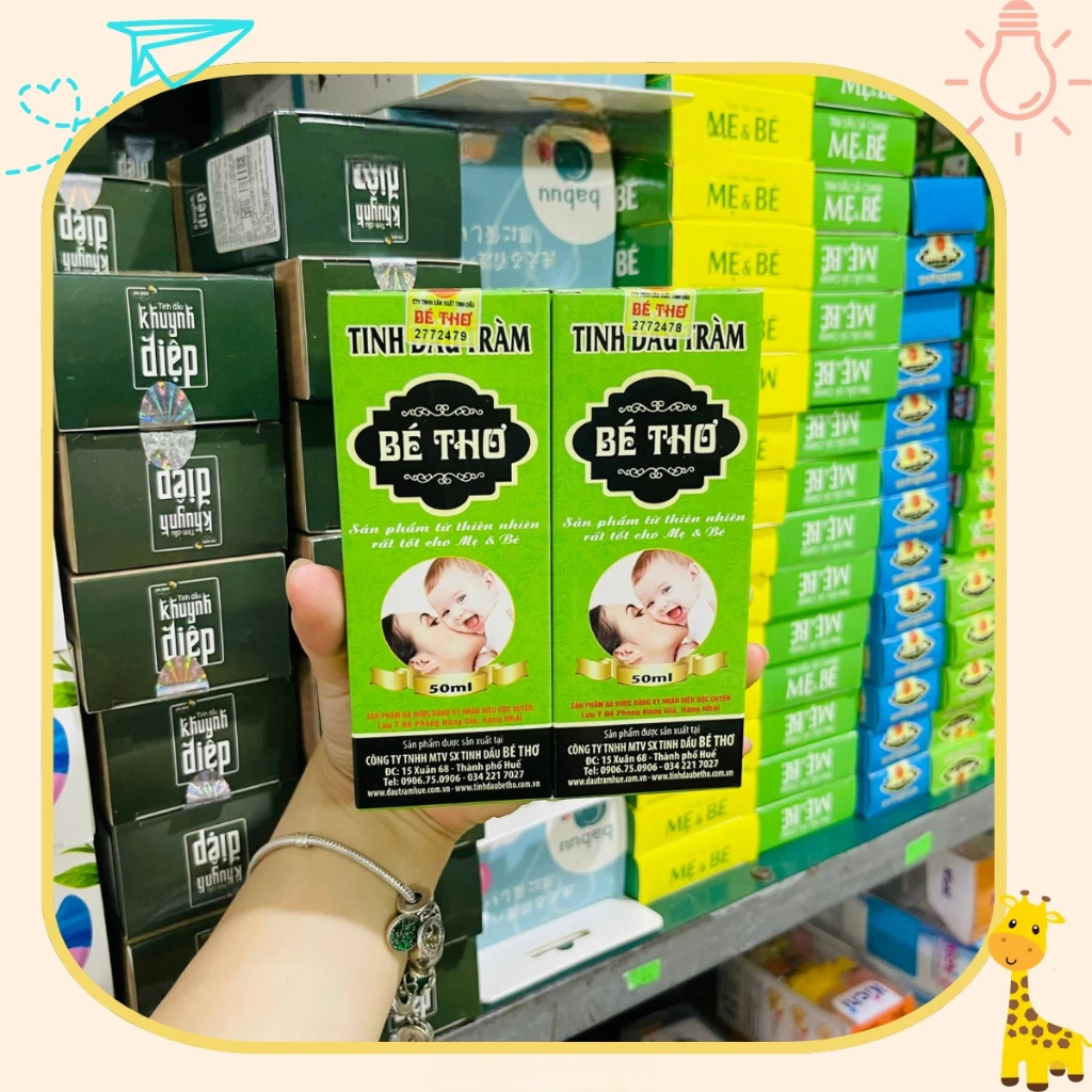 [Top Value]  Tinh Dầu Tràm Bé Thơ Chăm Sóc Sức Khỏe Cho Cả Gia Đình (dung tích 50ml)