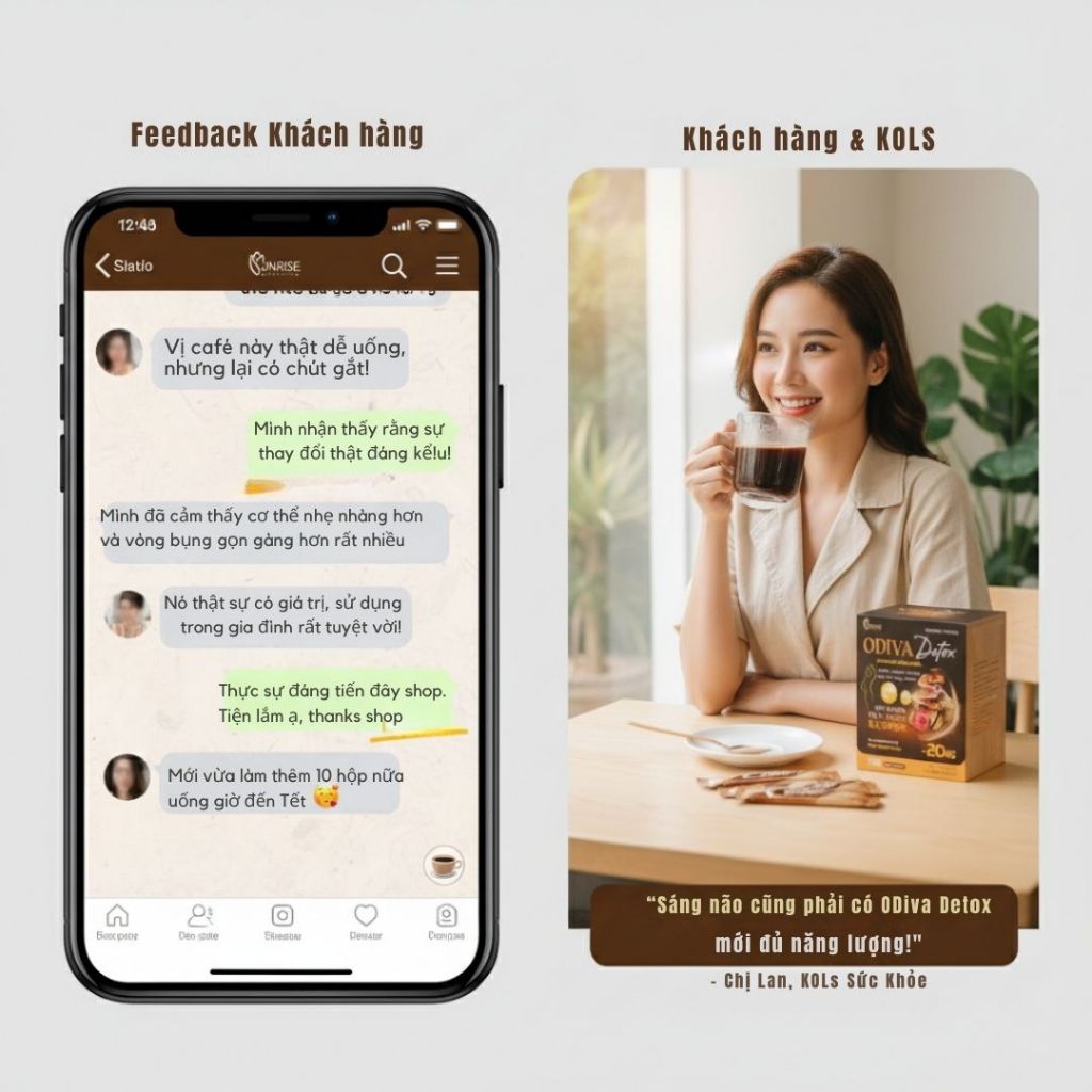 Cà phê Odiva Linh Chi & Đậu Trắng – Mâm Xôi: Giải pháp hoàn hảo kiểm soát cân nặng!