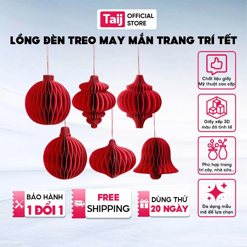 (2026) Đèn lồng treo trang trí nhà cửa đem lại may mắn bình an dịp Tết