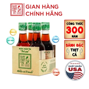 Nước Mắm Tĩn Cá Cơm Than Cho Bé Ăn Dặm Độ Đạm 42N 60ml/chai thuỷ tinh