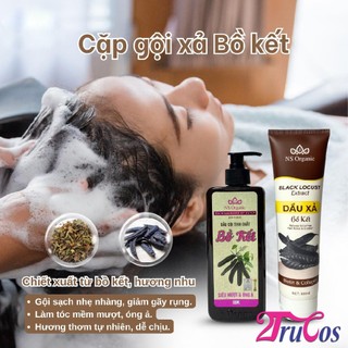 Combo Gội Xả thảo dược NS Organic Herbal Shampoo & Conditioner 800ml (làm sạch, mọc đen tóc) 2Trucos
