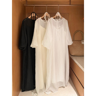 Laura dress - Đầm tơ tay bồng Ma Vie